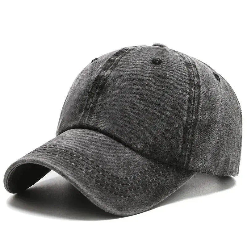 Denim Bare Plate Washed Fashion Baseball Cap