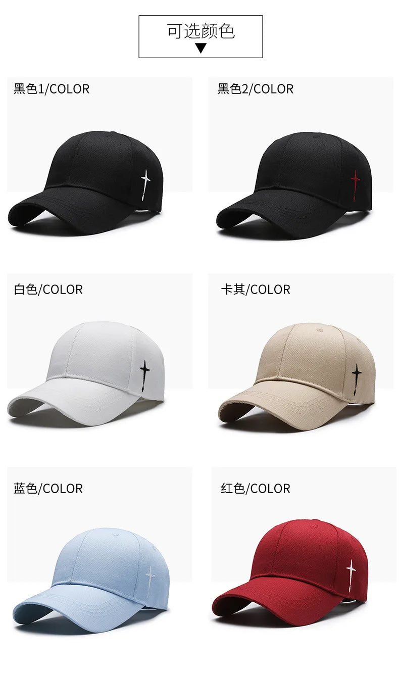 Men's Adjustable Water Drop Embroidery Baseball Cap