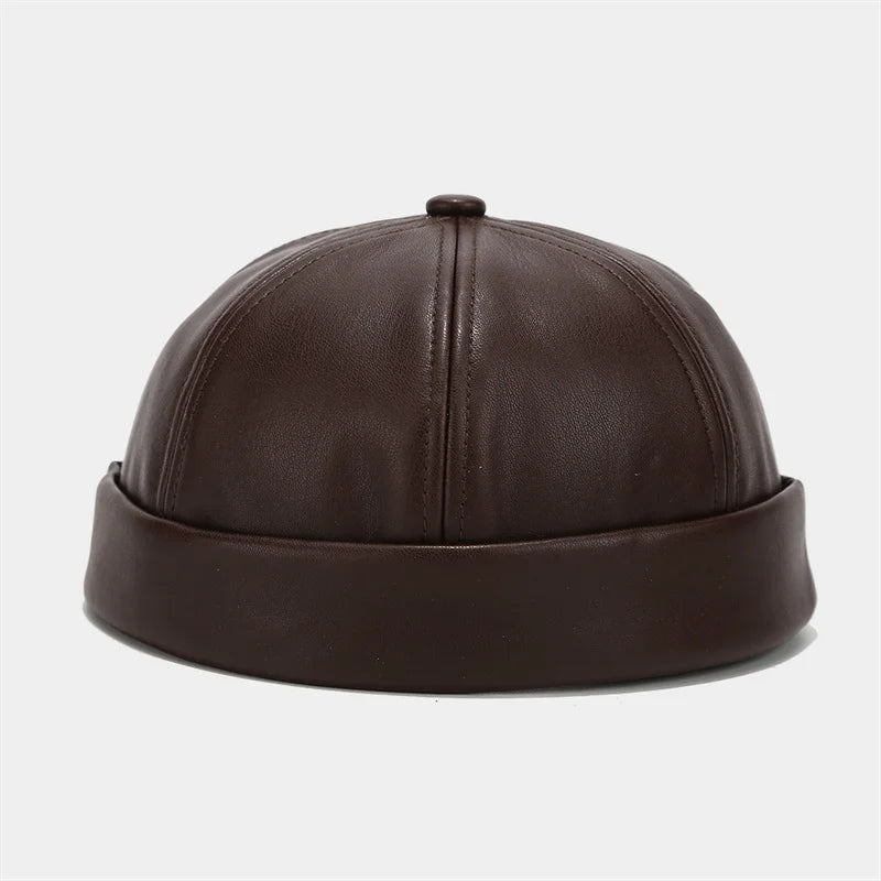 Retro Solid Color Brimless Hat