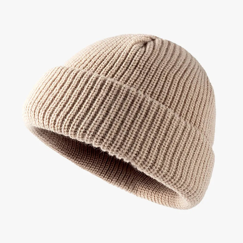 Knit Short Beanies Autumn Winter Hats