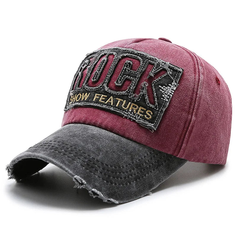 Shabby Rock Denim Korean Washed Baseball Cap