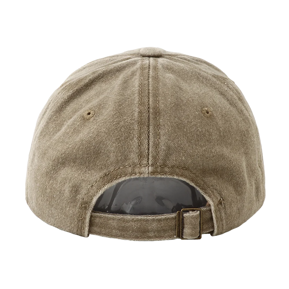 Retro Washed Cotton Baseball Letter Embroidery Unisex Cap
