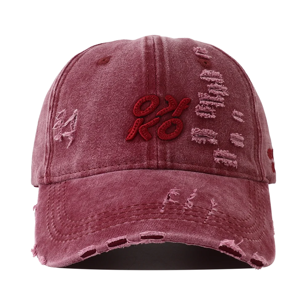 Retro Washed Cotton Baseball Letter Embroidery Unisex Cap