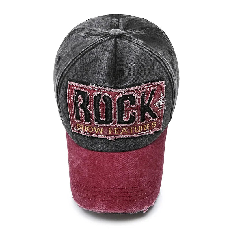 Shabby Rock Denim Korean Washed Baseball Cap