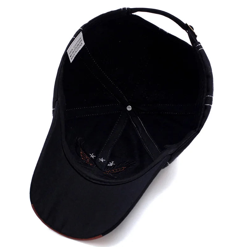 Eagle Embroidery Four-Season Shade Baseball Cap