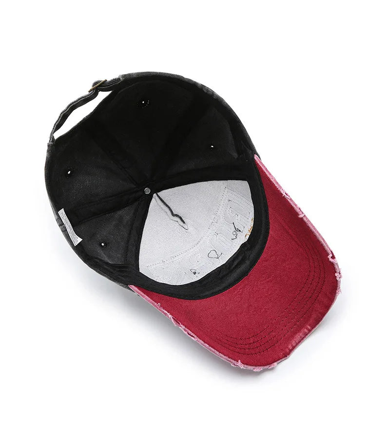 Shabby Rock Denim Korean Washed Baseball Cap