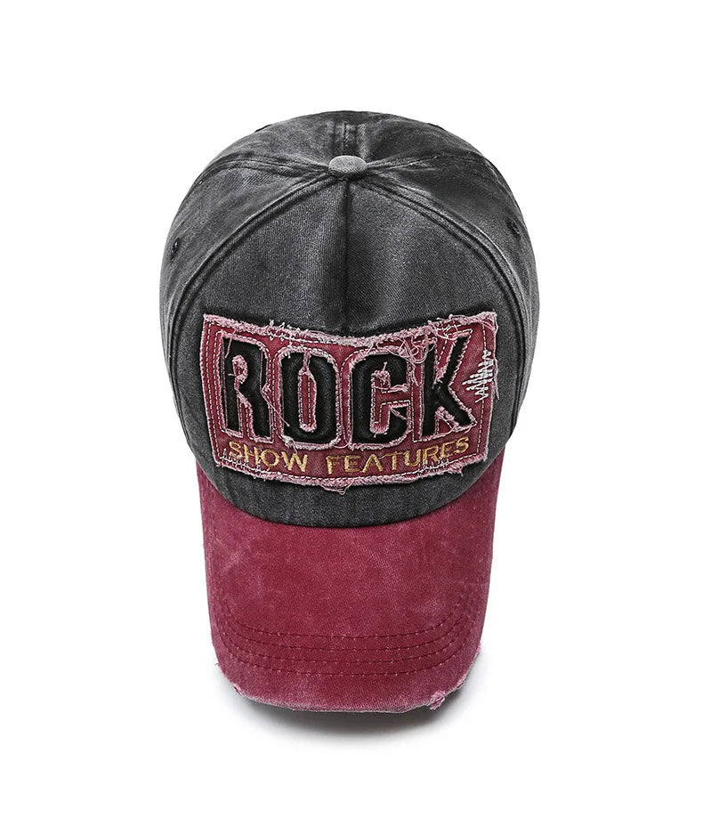 Shabby Rock Denim Korean Washed Baseball Cap