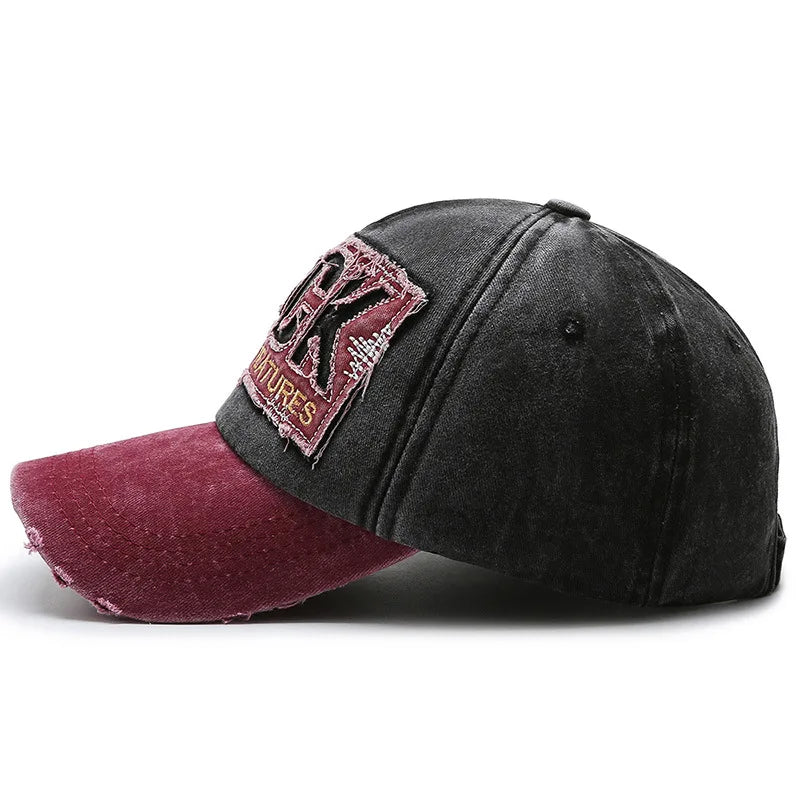 Shabby Rock Denim Korean Washed Baseball Cap