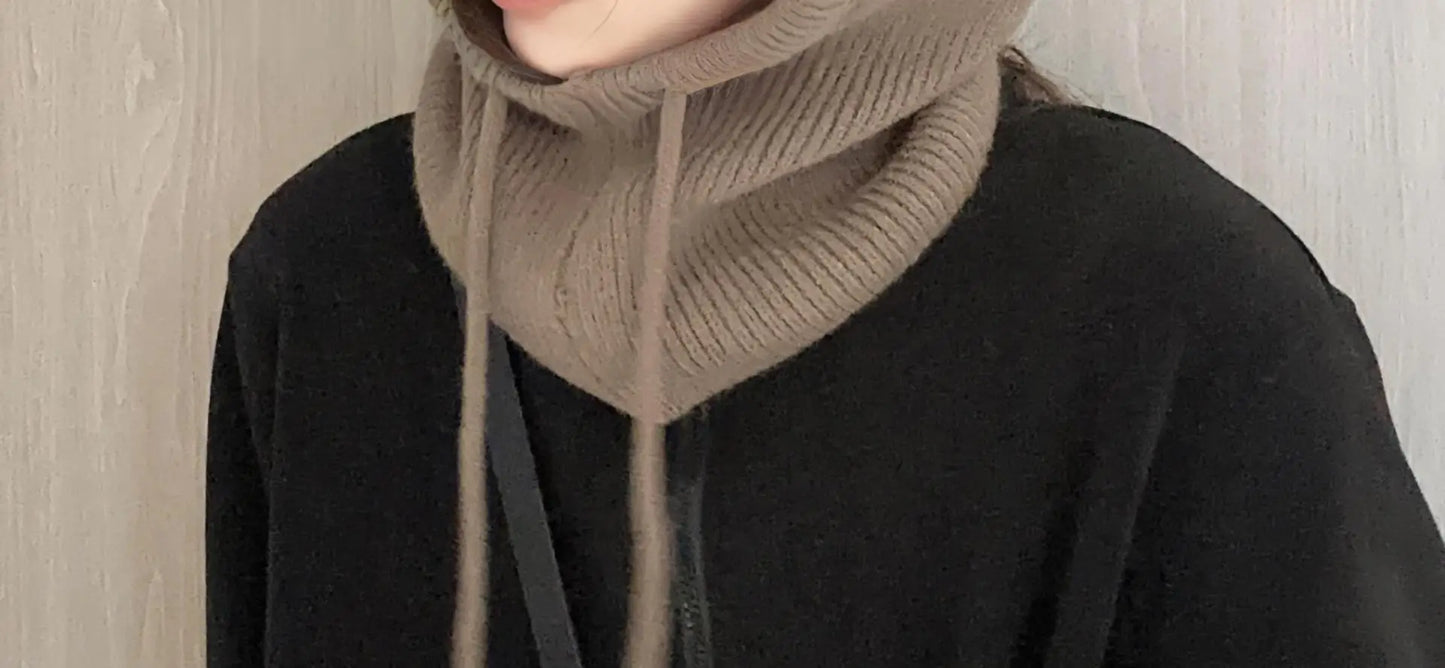 Knitted Hooded Caps Winter Balaclava Beanies Hats