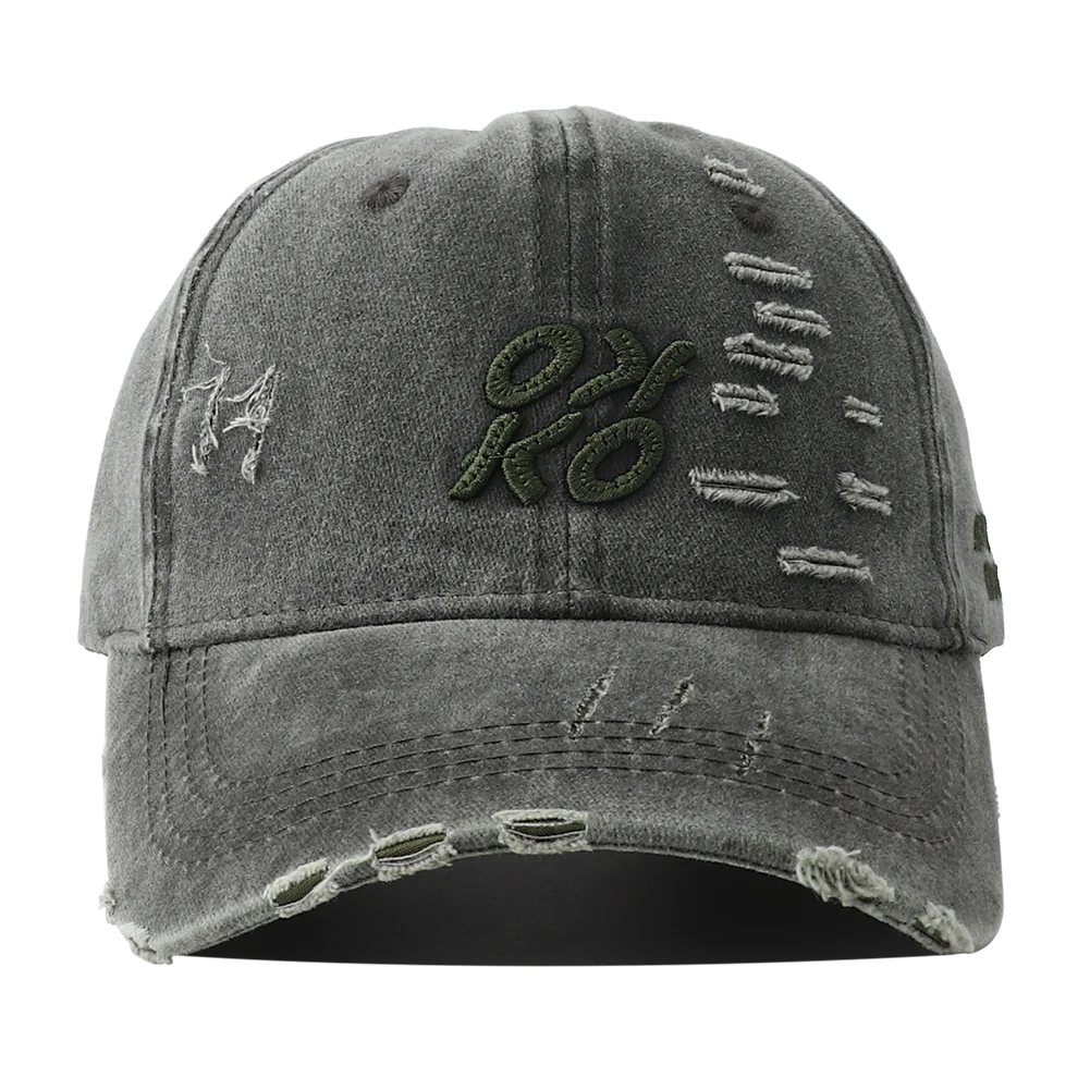 Retro Washed Cotton Baseball Letter Embroidery Unisex Cap
