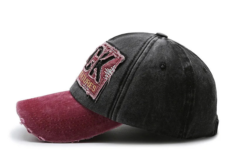 Shabby Rock Denim Korean Washed Baseball Cap