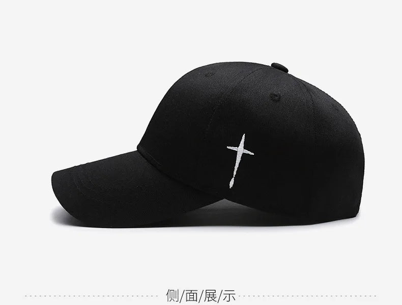 Men's Adjustable Water Drop Embroidery Baseball Cap