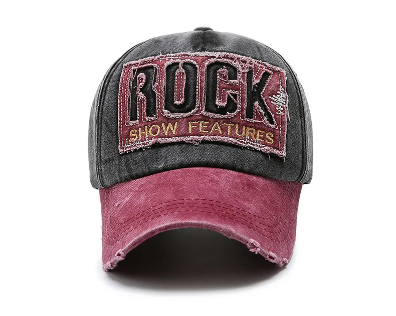 Shabby Rock Denim Korean Washed Baseball Cap