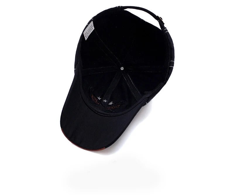 Eagle Embroidery Four-Season Shade Baseball Cap
