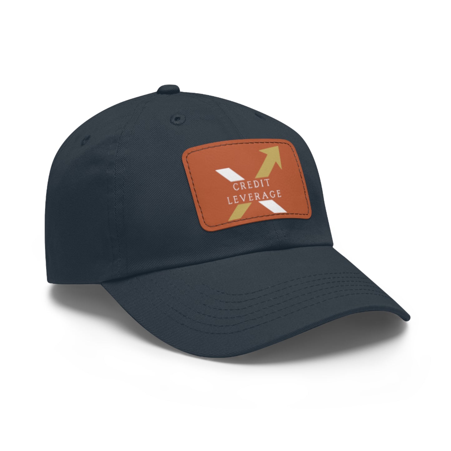 Credit Leverage Dad Hat with Leather Patch