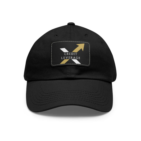 Credit Leverage Dad Hat with Leather Patch