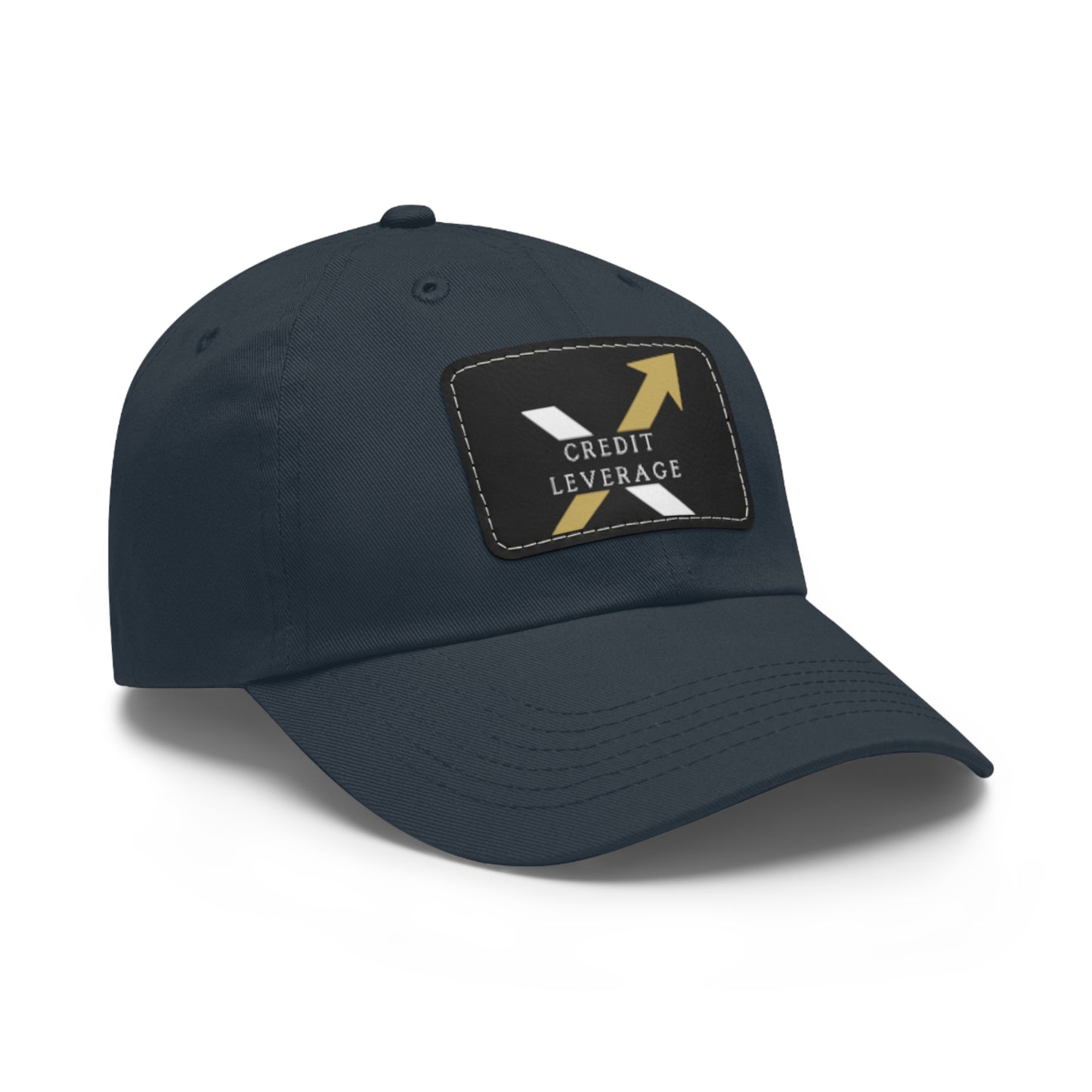 Credit Leverage Dad Hat with Leather Patch