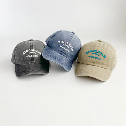 Retro Letter Baseball Caps for Spring/Summer
