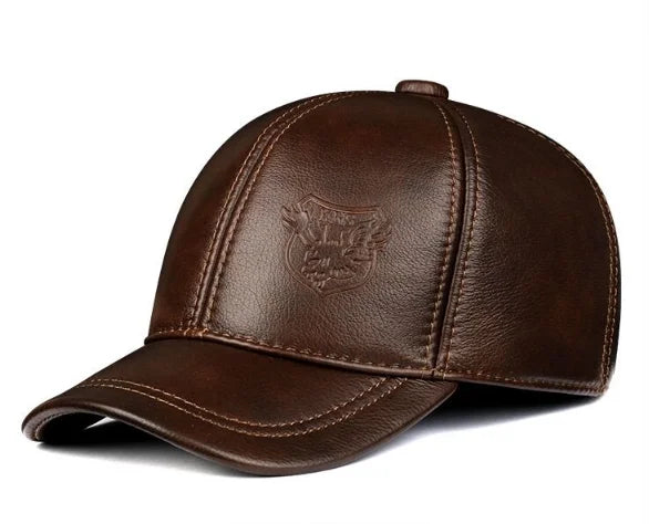 Man Cowhide Belt Ear Warm Genuine Leather