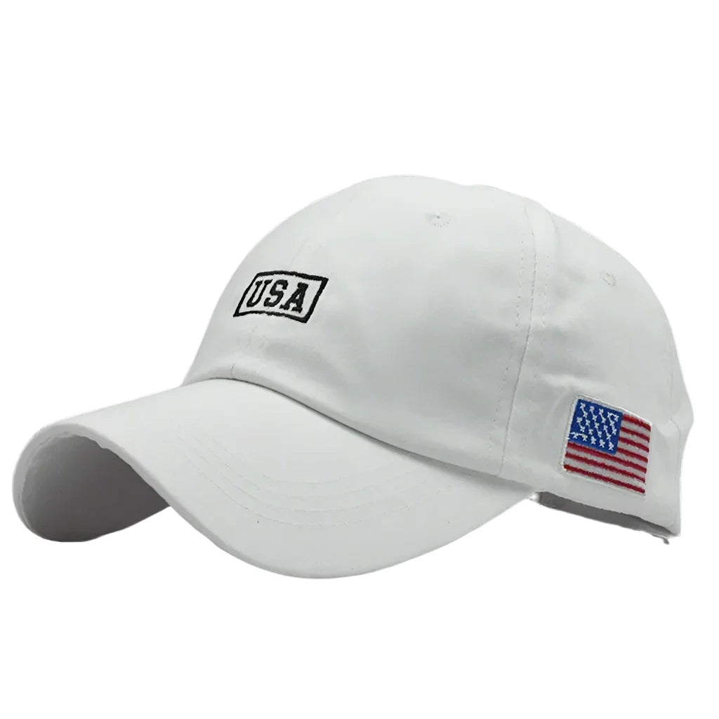 FS White American Flag Baseball Cap