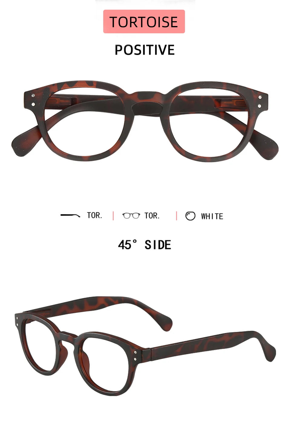 Retro Meeshow New Honey Peach Reading Glasses