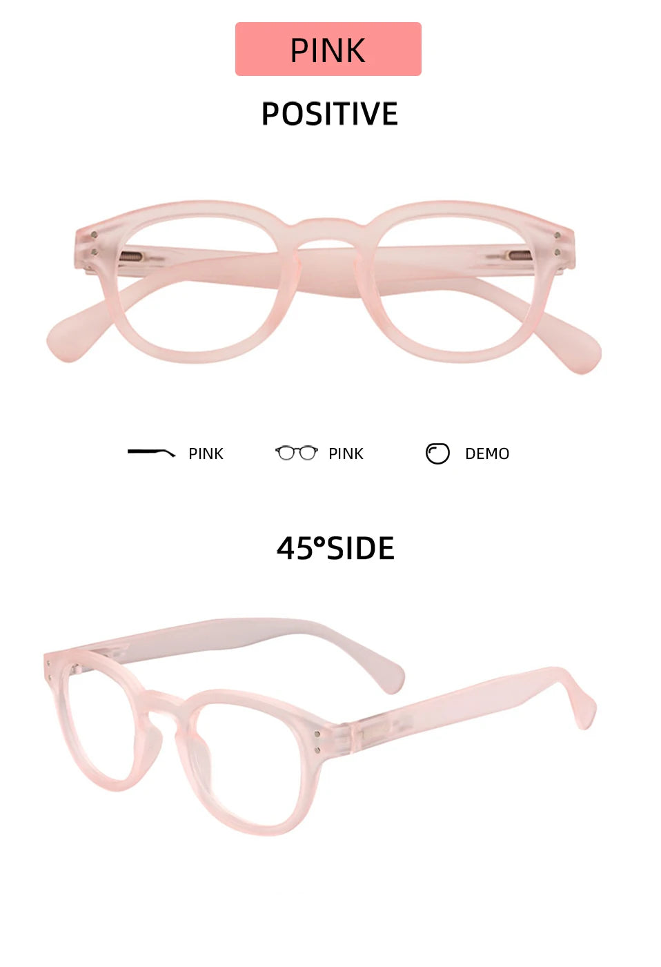 Retro Meeshow New Honey Peach Reading Glasses