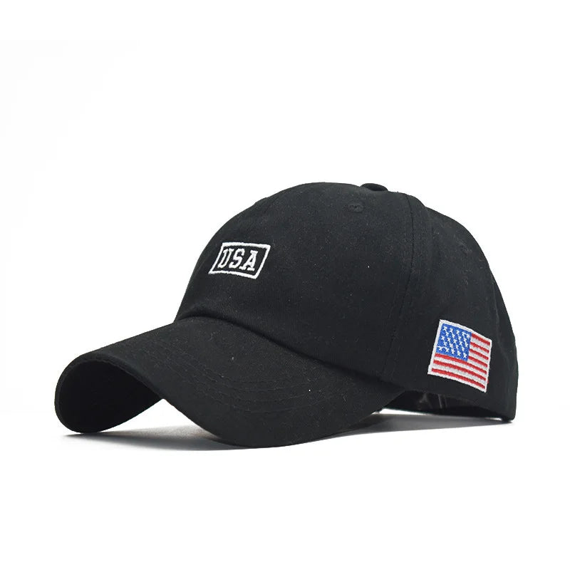 FS White American Flag Baseball Cap