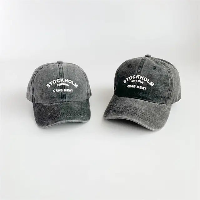 Retro Letter Baseball Caps for Spring/Summer