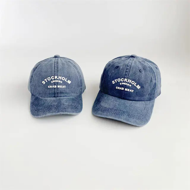 Retro Letter Baseball Caps for Spring/Summer