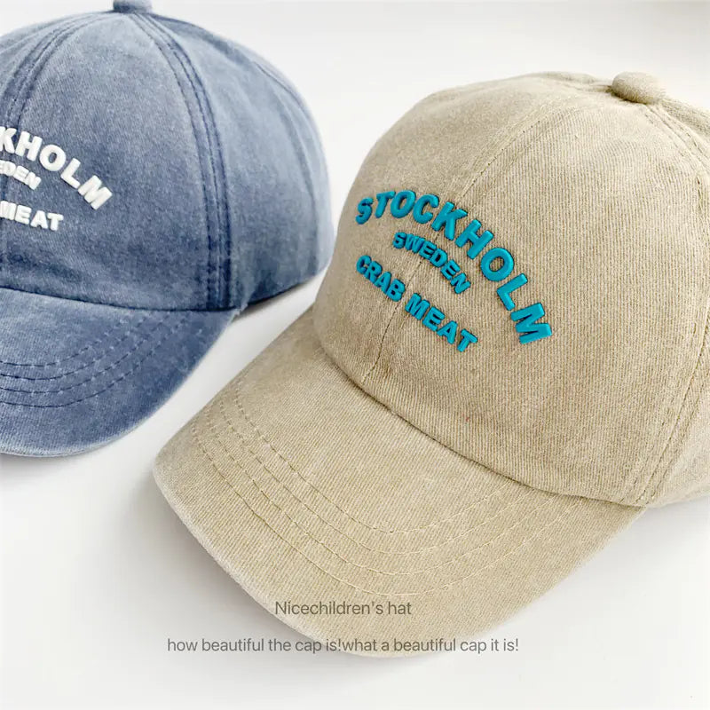 Retro Letter Baseball Caps for Spring/Summer