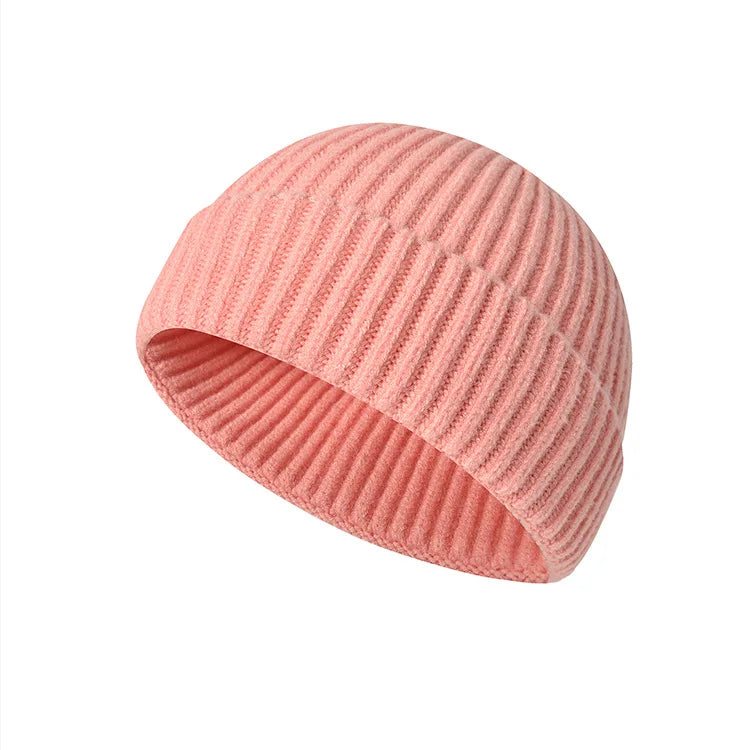 Winter Knittted Cap  Solid Color Hip Hop Cap Unisex Skullies & Beanies