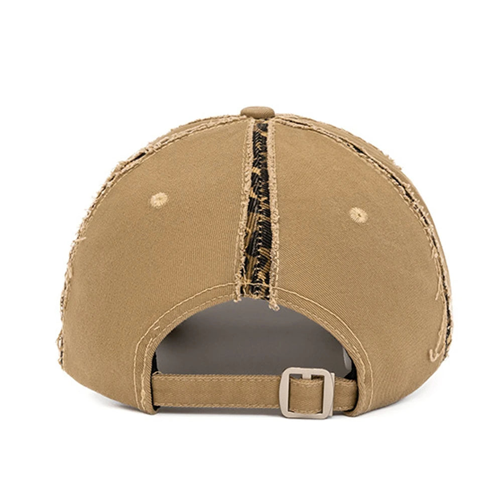 FS Brown American Street Baseball Cap For Men Trcuker Hat