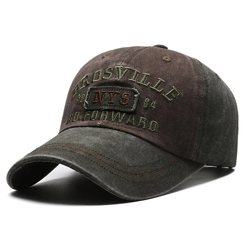 Four Seasons Men's Baseball Cap Casual Wash Embroidered