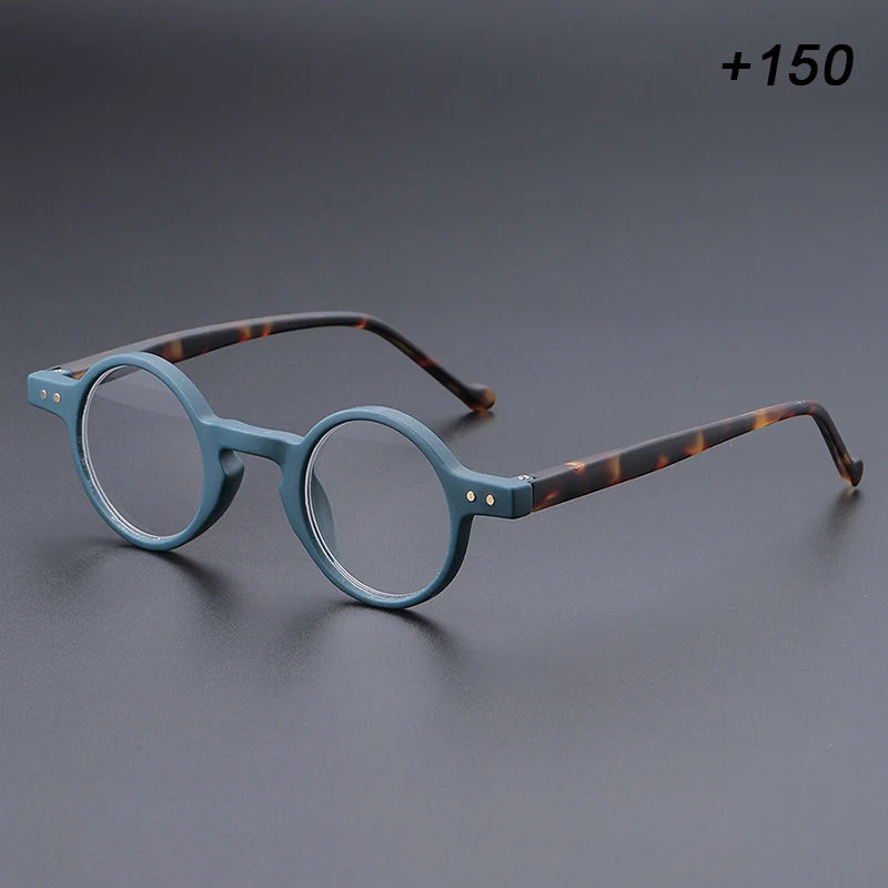 small round unisex frame retro unique lightweight temples