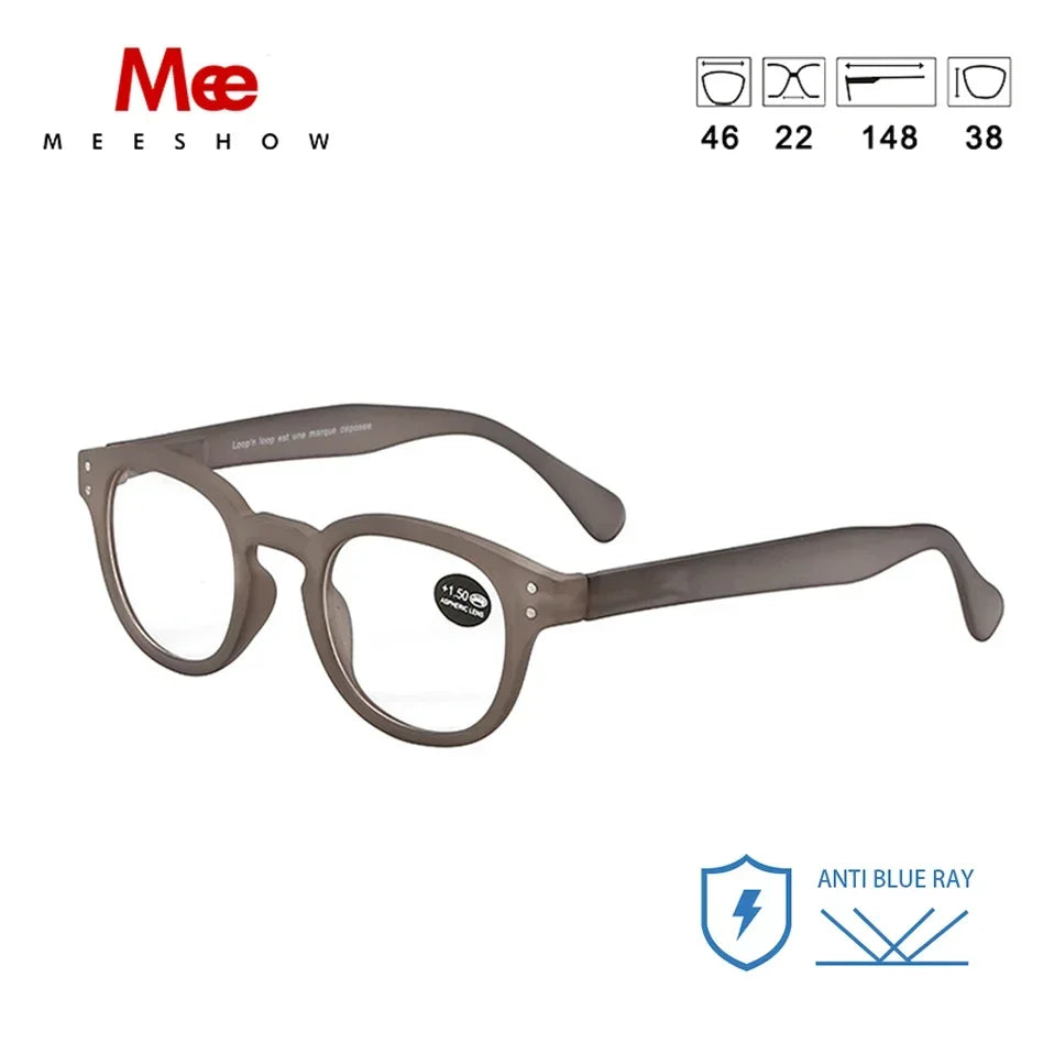 Retro Meeshow New Honey Peach Reading Glasses