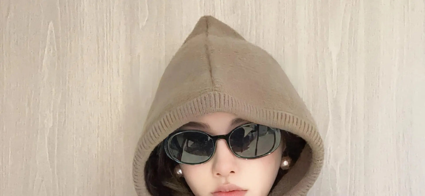 Knitted Hooded Caps Winter Balaclava Beanies Hats