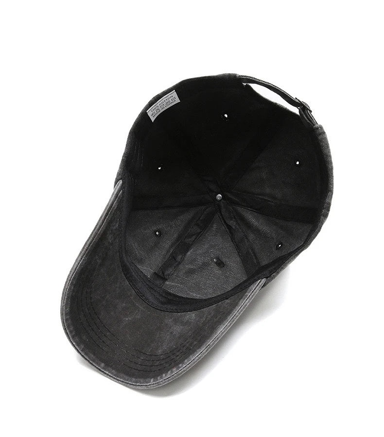 Denim Bare Plate Washed Fashion Baseball Cap