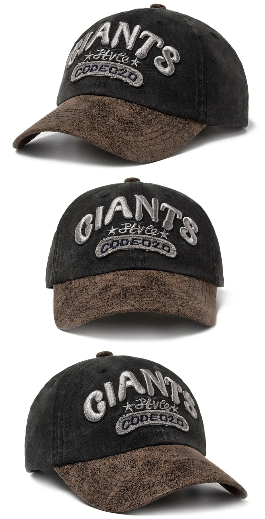PU Leather Washing Cotton Men Baseball Cap