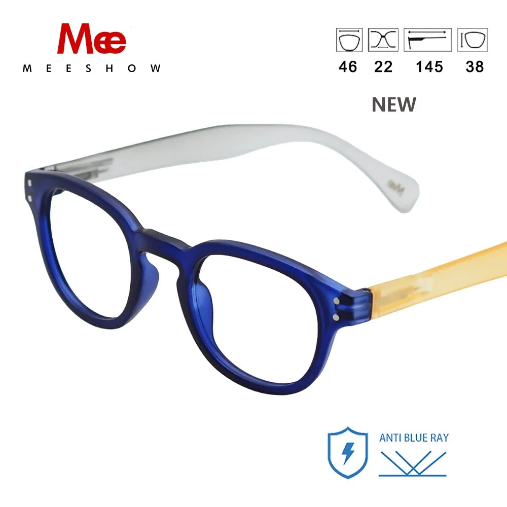 Retro Meeshow New Honey Peach Reading Glasses
