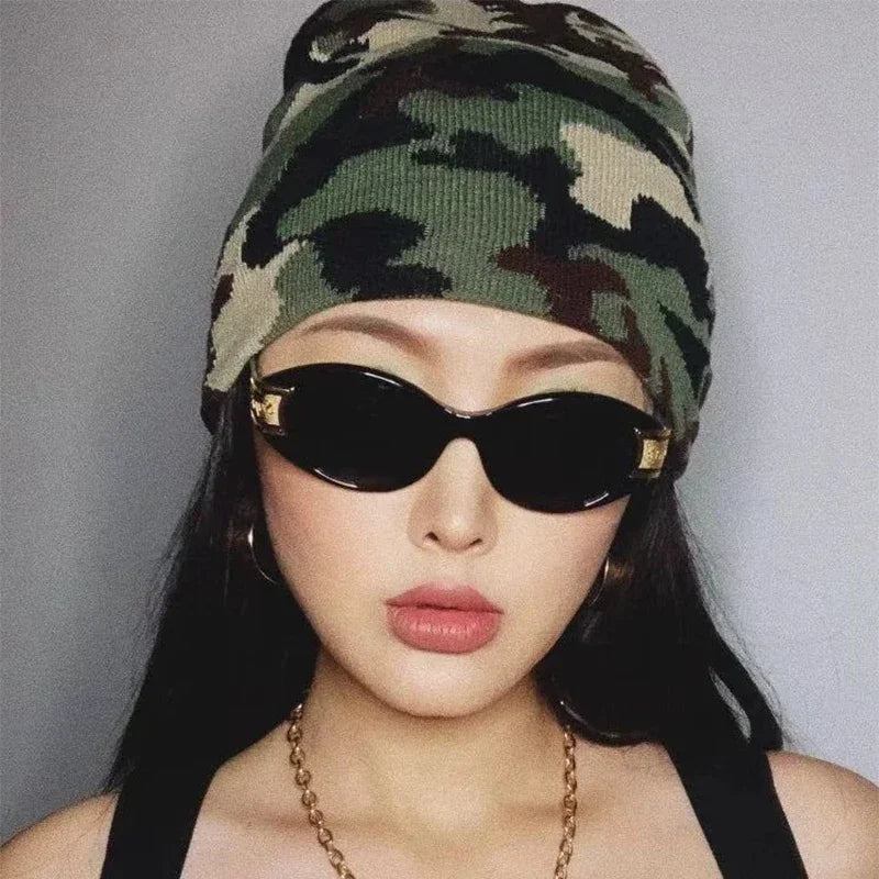 European Camouflage Knitted Beanies Hats