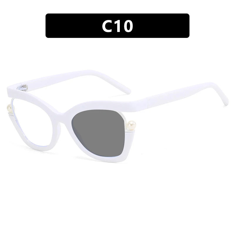 Round Brand Design Ultra-thin Green Leopard Men and Women Glasses