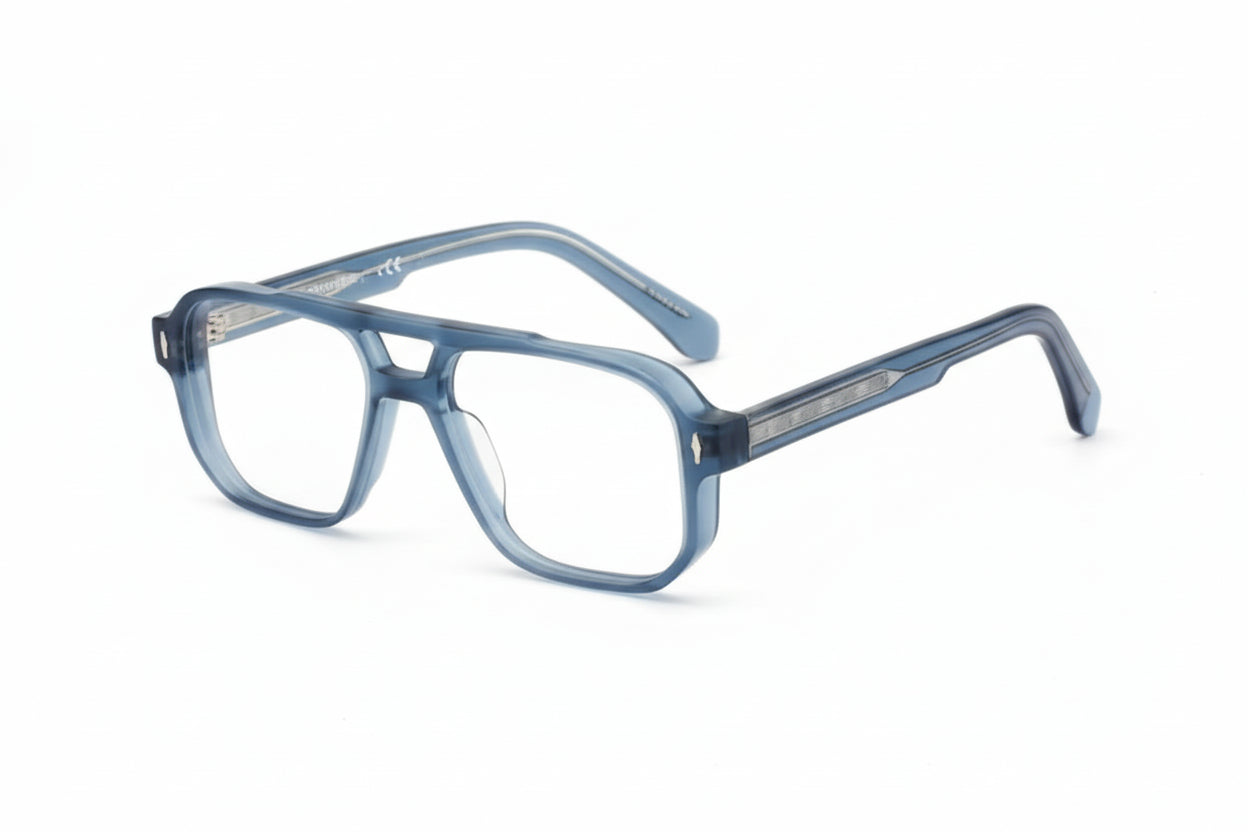 Double Bridges Anti Blue Light Reading Glasses Men Retro Women Square Glasses