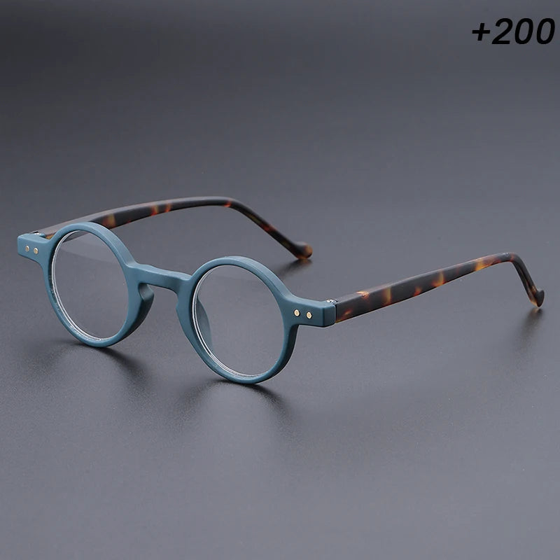 small round unisex frame retro unique lightweight temples