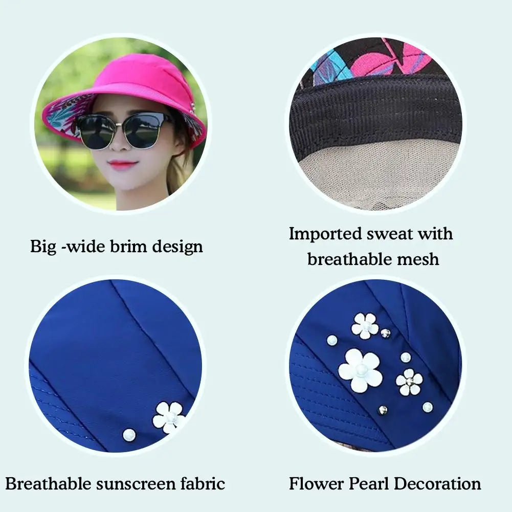 Women's Wide Brim Foldable Sun Hat