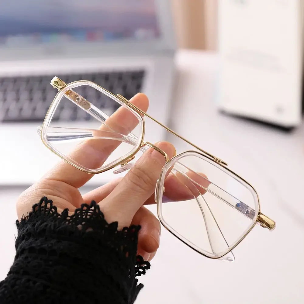 Glasses Reduces Eye Strain Double frame UV Protection Glasses