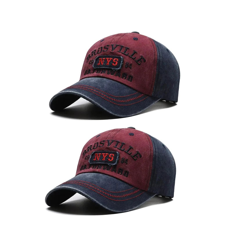 Four Seasons Men's Baseball Cap Casual Wash Embroidered