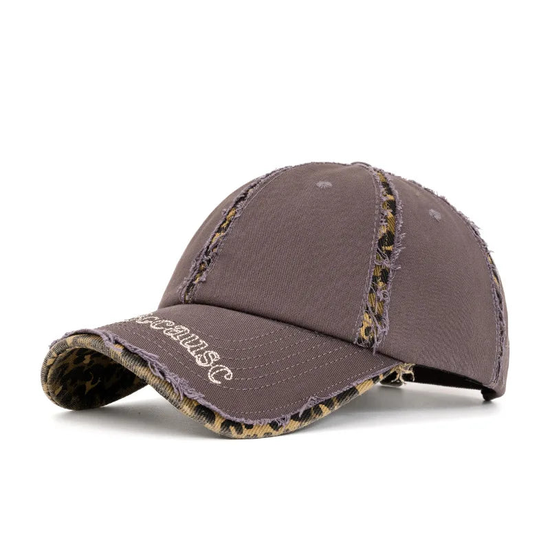 FS Brown American Street Baseball Cap For Men Trcuker Hat