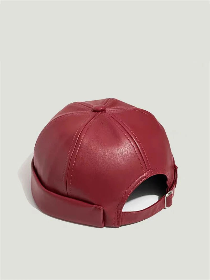 Retro Solid Color Brimless Hat