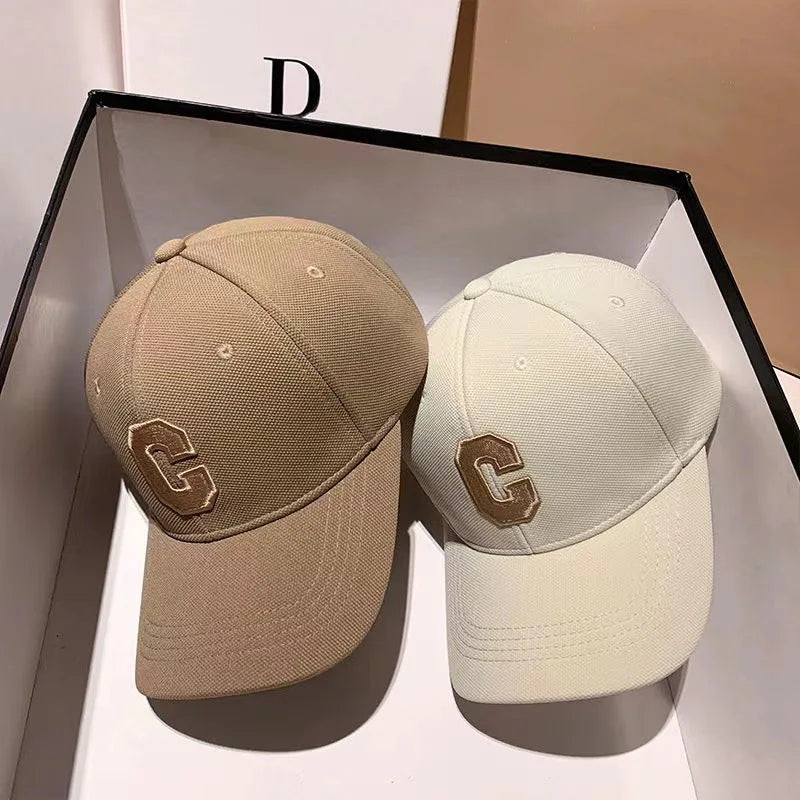 C Letter Embroidered Snapback
