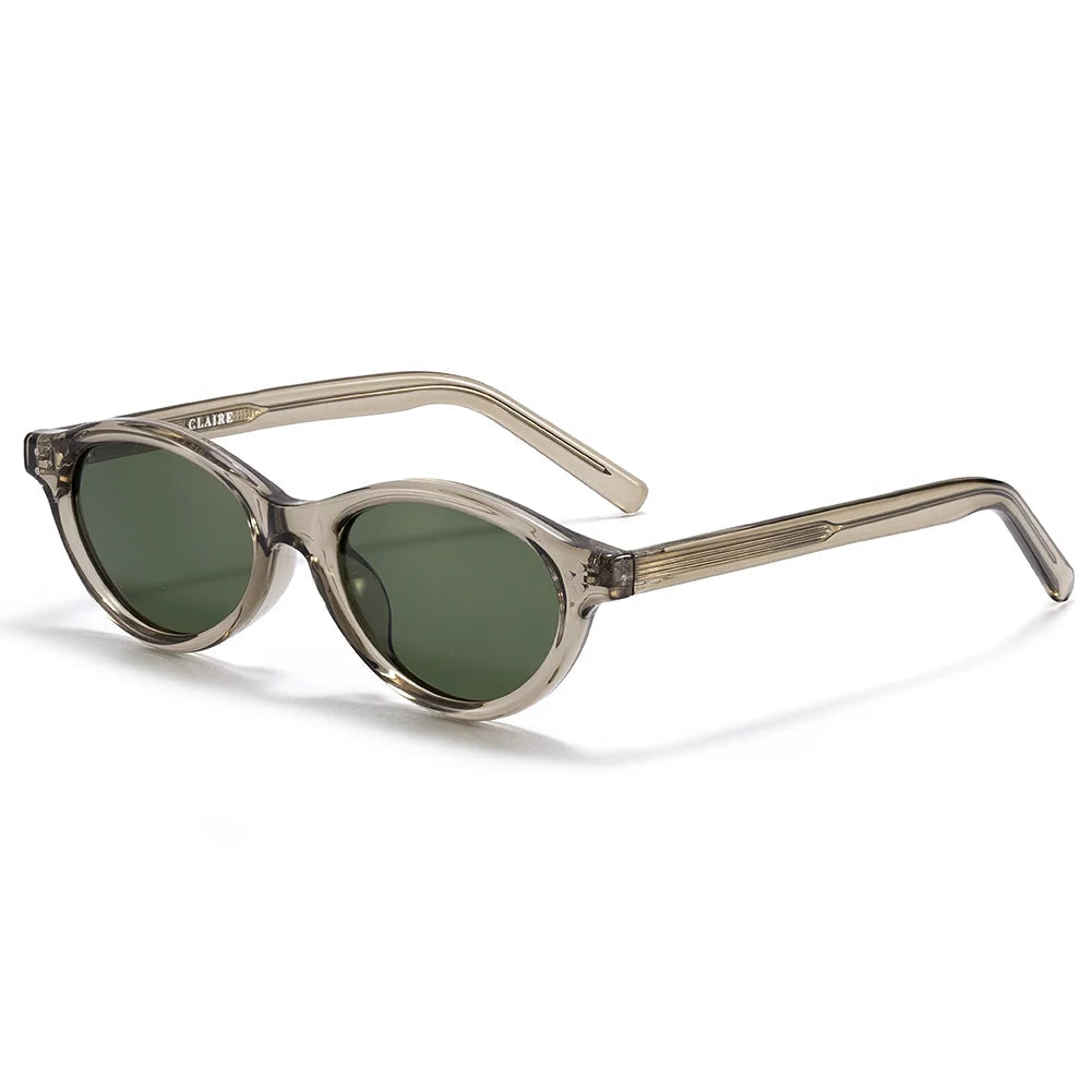Retro Oval Sunglasses for Women Men Tr Frame